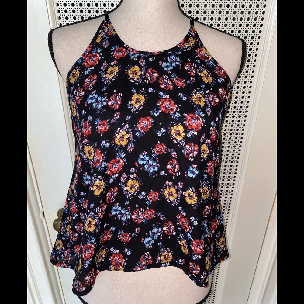 Lily White Floral Tank Blouse